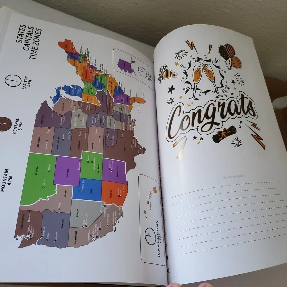 2025-2026 Academic Planner Spiral Bound Weekly Monthly w/ Stickers Blue Science
